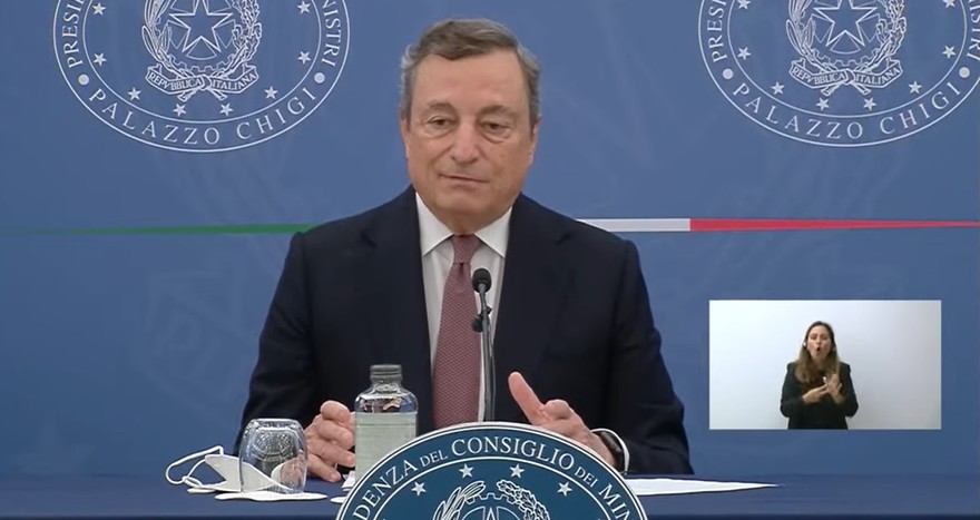 Mario Draghi, conferenza stampa dopo Consiglio dei Ministri del 2 settembre 2021