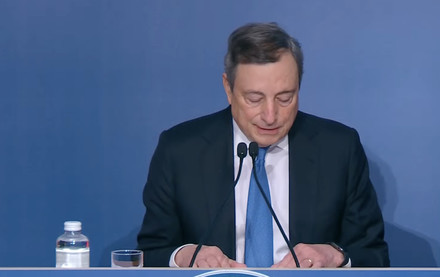 Allarme di Draghi per situazione Ucraina e Dazi USA