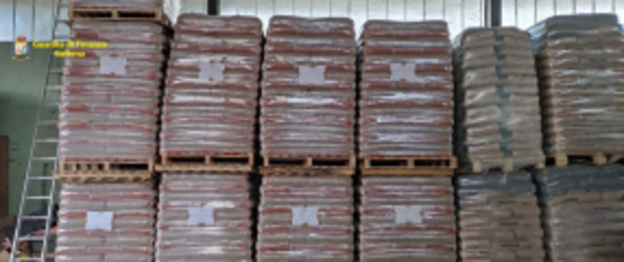 I bancali di pellet sequestrati