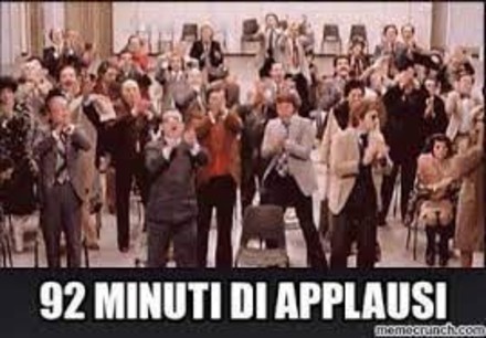 I 92 fantozziani minuti di applausi al discorso di Mattarella 
