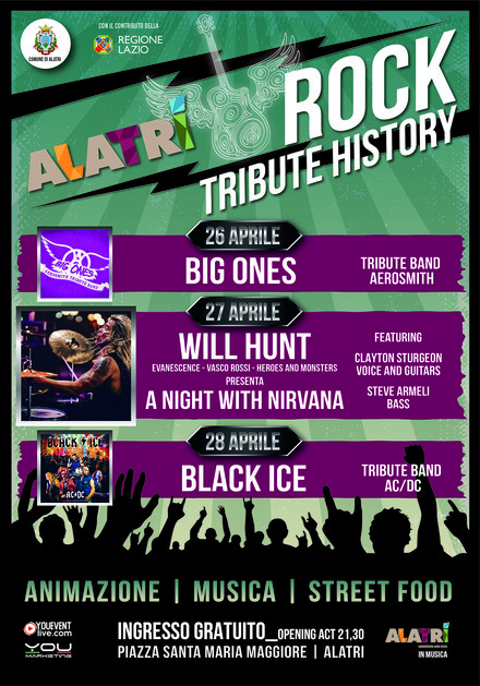 Alatri suona rock con il Tribute History