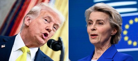 USA-Ue, possibile incontro von der Leyen-Trump sabato a Roma