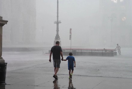 Maltempo sull'Italia, &egrave; allerta rossa in Lombardia
